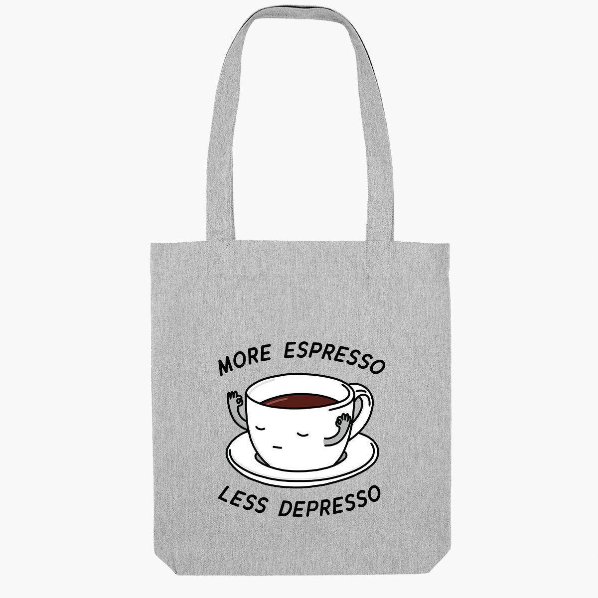 More Espresso Less Depresso Tote Bag-Sassy Accessories, Sassy Gifts, Sassy Tote Bag, STAU760-Sassy Spud