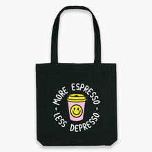 Laden Sie das Bild in den Galerie-Viewer, More Espresso Less Depresso Tote Bag-Sassy Accessories, Sassy Gifts, Sassy Tote Bag, STAU760-Sassy Spud
