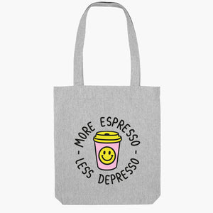 More Espresso Less Depresso Tote Bag-Sassy Accessories, Sassy Gifts, Sassy Tote Bag, STAU760-Sassy Spud