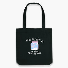 Afbeelding laden in Galerijviewer, My Oat Milk Frees All The Cows From The Yard Tote Bag-Sassy Accessories, Sassy Gifts, Sassy Tote Bag, STAU760-Sassy Spud
