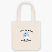 Load image into Gallery viewer, My Oat Milk Frees All The Cows From The Yard Tote Bag-Sassy Accessories, Sassy Gifts, Sassy Tote Bag, STAU760-Sassy Spud