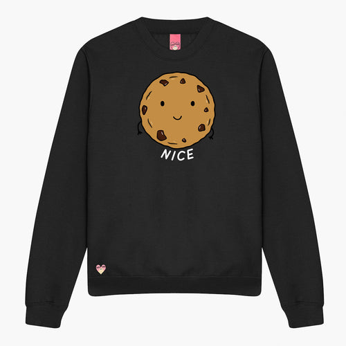 Nice Cookie Christmas Jumper (Unisex)-Printed Clothing, Printed Sweatshirt, JH030-Sassy Spud