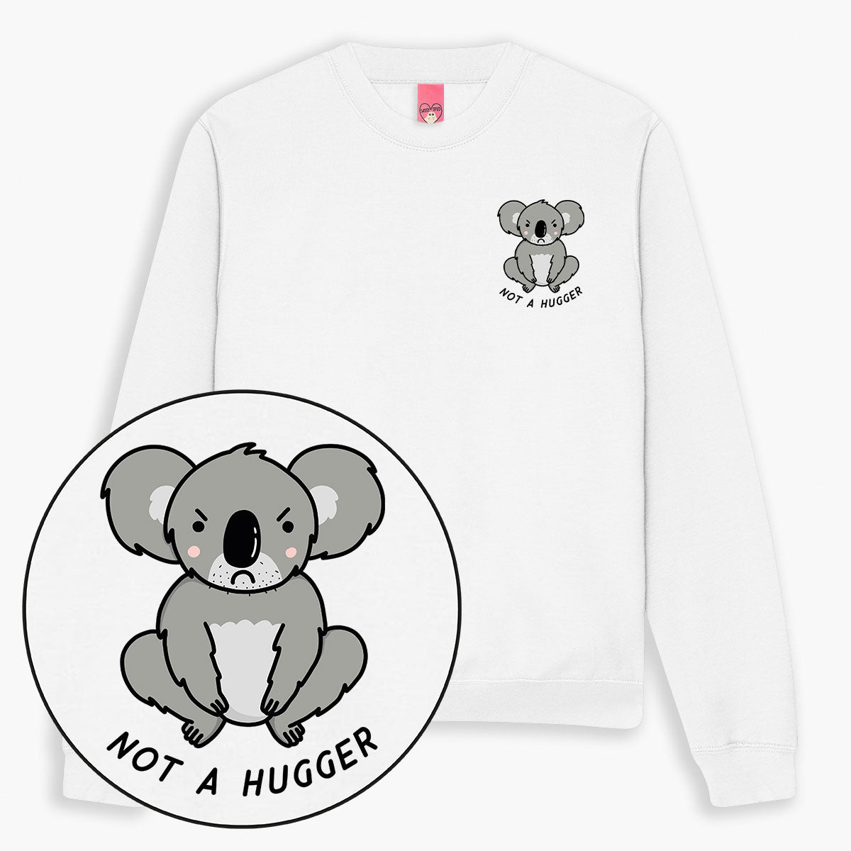 Not A Hugger Sweatshirt (Unisex)-Printed Clothing, Printed Sweatshirt, JH030-Sassy Spud