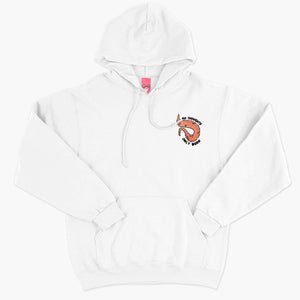 Orange Worm On A String Embroidered Hoodie (Unisex)-Embroidered Clothing, Embroidered Hoodie, JH001-Sassy Spud