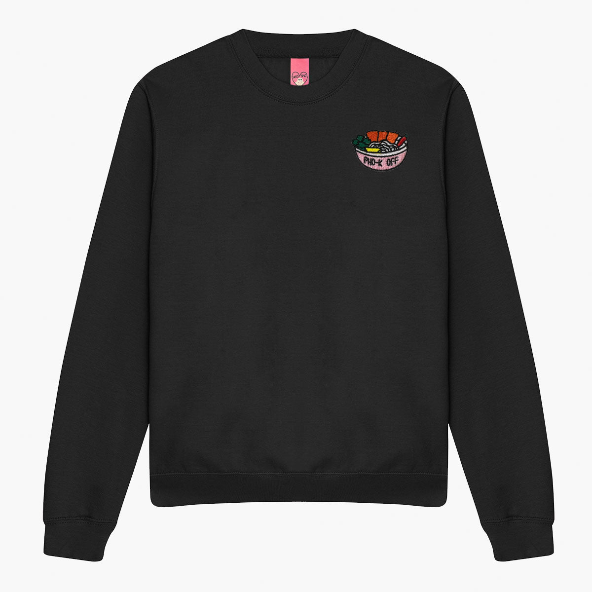 Pho-k Off Embroidered Sweatshirt (Unisex)-Embroidered Clothing, Embroidered Sweatshirt, JH030-Sassy Spud