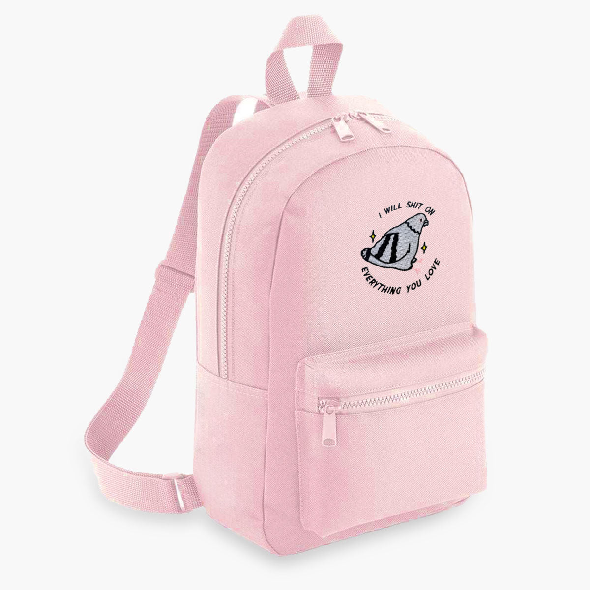 Pigeon Poo Embroidered Mini Backpack-Sassy Accessories, Sassy Gifts, Sassy Mini Backpack, BG153-Sassy Spud