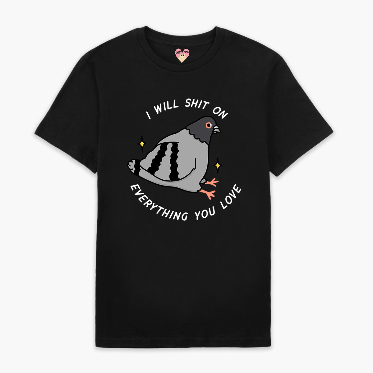 Pigeon Poo Full Print T-Shirt (Unisex)-Printed Clothing, Printed T Shirt, EP01-Sassy Spud