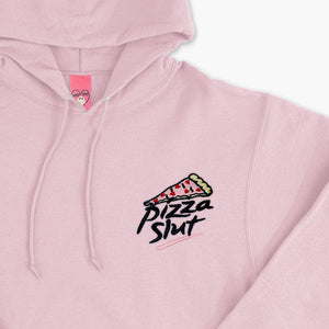Pizza Slut Embroidered Hoodie (Unisex)-Embroidered Clothing, Embroidered Hoodie, JH001-Sassy Spud