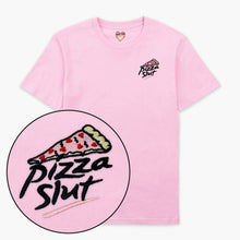 Load image into Gallery viewer, Pizza Slut Embroidered T-Shirt (Unisex)-Embroidered Clothing, Embroidered T Shirt, EP01-Sassy Spud