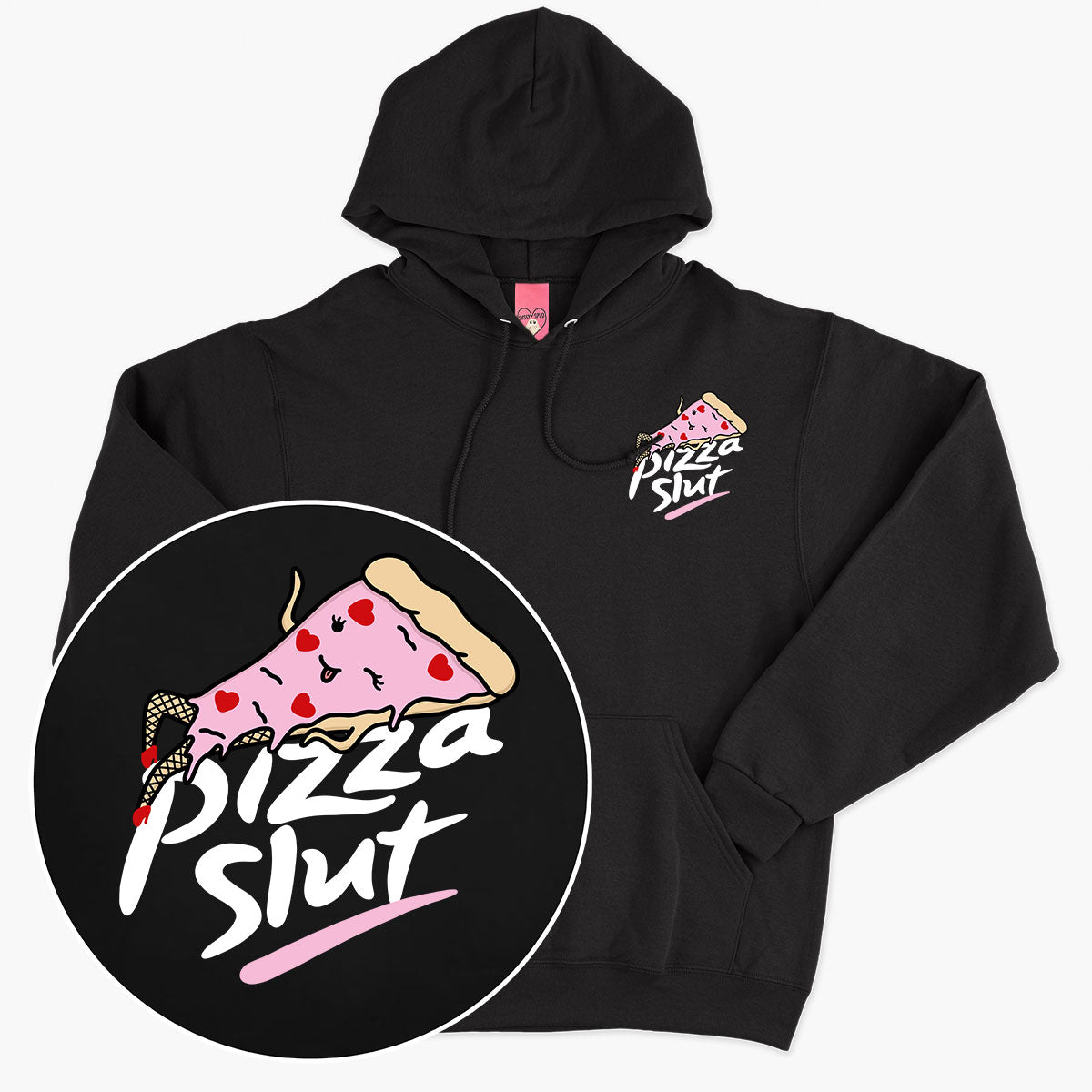 Pizza Slut Hoodie (Unisex)-Printed Clothing, Printed Hoodie, JH001-Sassy Spud