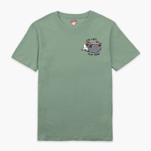 Play Dead Possum T-Shirt (Unisex)-Printed Clothing, Printed T Shirt, EP01-Sassy Spud