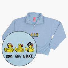 Afbeelding laden in Galerijviewer, Rubber Ducks Embroidered 1/4 Zip Crop Sweatshirt-Embroidered Clothing, Embroidered 1/4 Zip Crop Sweatshirt, JH037-Sassy Spud