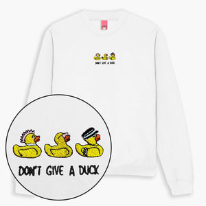 Rubber Ducks Embroidered Sweatshirt (Unisex)-Embroidered Clothing, Embroidered Sweatshirt, JH030-Sassy Spud