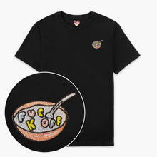Afbeelding laden in Galerijviewer, Rude Cereal Embroidered T-Shirt (Unisex)-Embroidered Clothing, Embroidered T Shirt, EP01-Sassy Spud