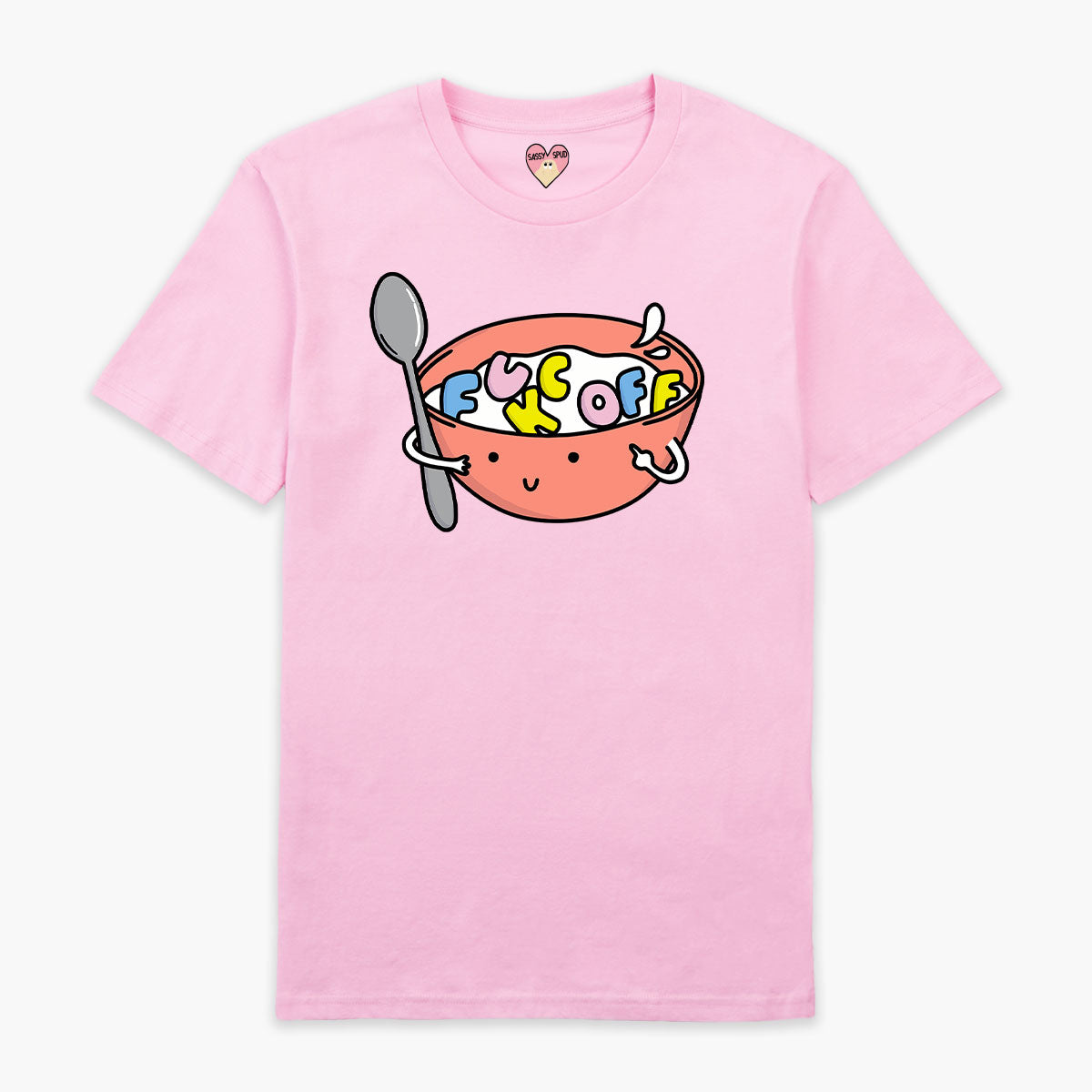 Rude Cereal Full Print T-Shirt (Unisex)-Printed Clothing, Printed T Shirt, EP01-Sassy Spud