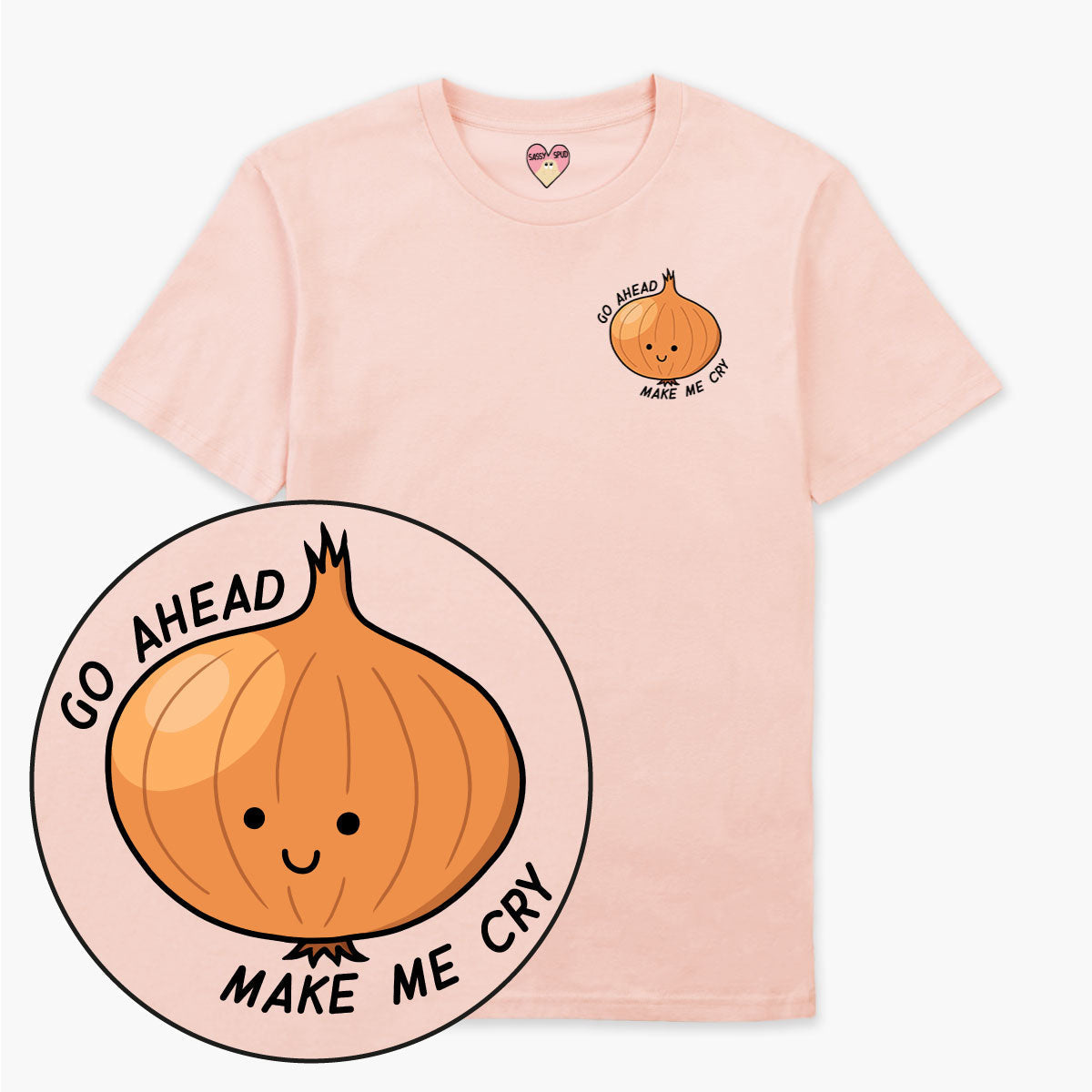 Sassy Onion T-Shirt (Unisex)-Printed Clothing, Printed T Shirt, EP01-Sassy Spud