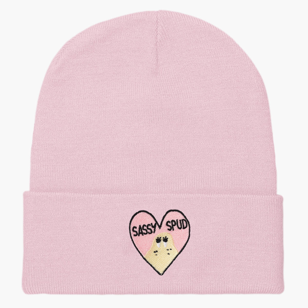 Sassy Spud Embroidered Beanie-Embroidered Clothing, Embroidered Beanie, BB45-Sassy Spud