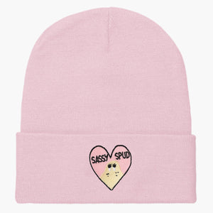 Sassy Spud Embroidered Beanie-Embroidered Clothing, Embroidered Beanie, BB45-Sassy Spud