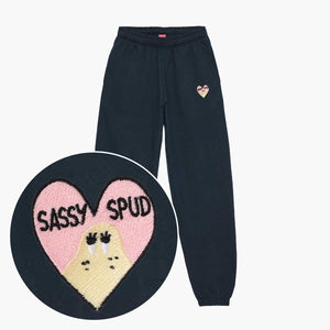 Sassy Spud Embroidered Joggers (Unisex)-Embroidered Clothing, Embroidered Joggers, JH072-Sassy Spud