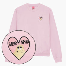 Laden Sie das Bild in den Galerie-Viewer, Sassy Spud Embroidered Sweatshirt (Unisex)-Embroidered Clothing, Embroidered Sweatshirt, JH030-Sassy Spud