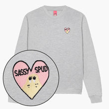Afbeelding laden in Galerijviewer, Sassy Spud Embroidered Sweatshirt (Unisex)-Embroidered Clothing, Embroidered Sweatshirt, JH030-Sassy Spud