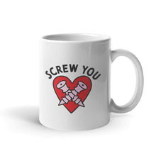 Afbeelding laden in Galerijviewer, Screw You Coffee Mug-Funny Gift, Funny Coffee Mug, 11oz White Ceramic-Sassy Spud