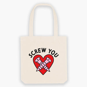 Screw You Tote Bag-Sassy Accessories, Sassy Gifts, Sassy Tote Bag, STAU760-Sassy Spud