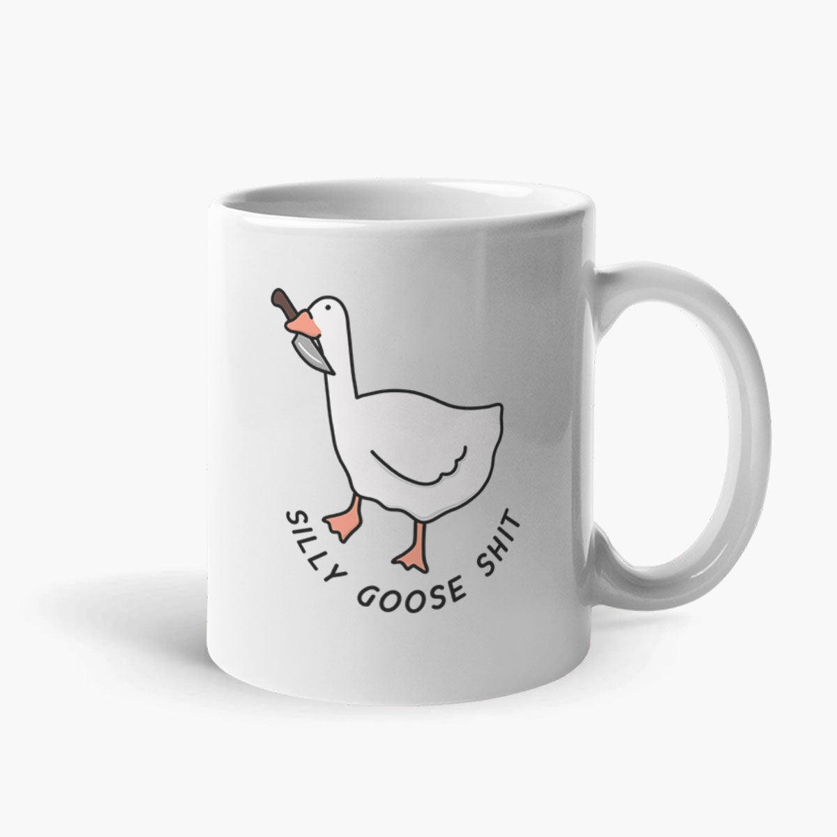 Silly Goose Sh*t Coffee Mug-Funny Gift, Funny Coffee Mug, 11oz White Ceramic-Sassy Spud