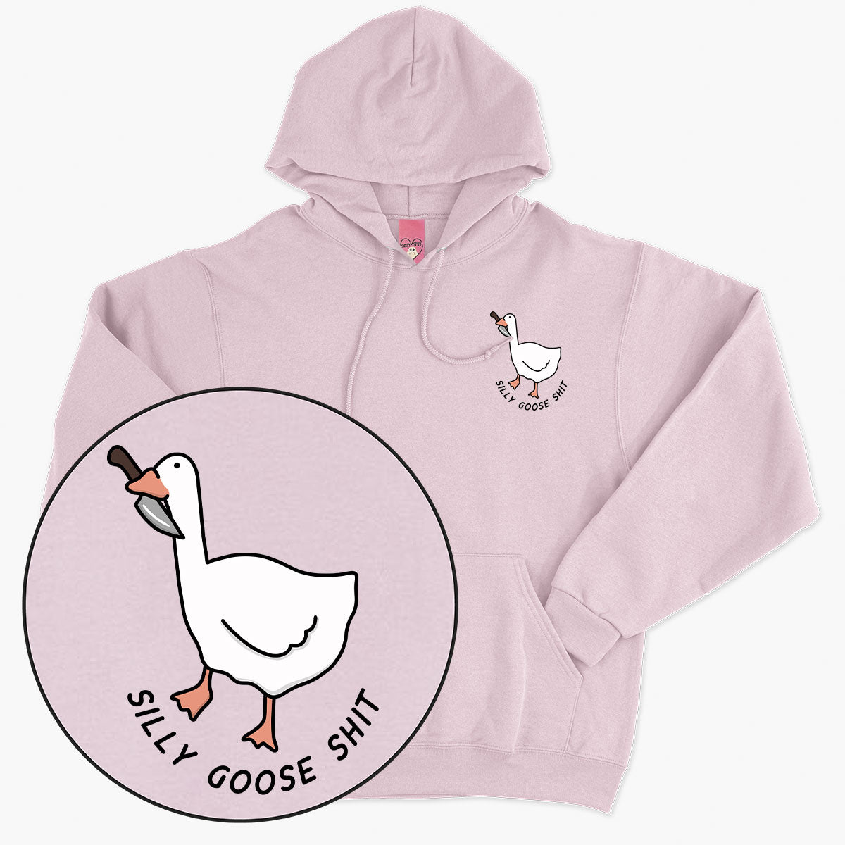 Silly Goose Sh*t Hoodie (Unisex)-Printed Clothing, Printed Hoodie, JH001-Sassy Spud
