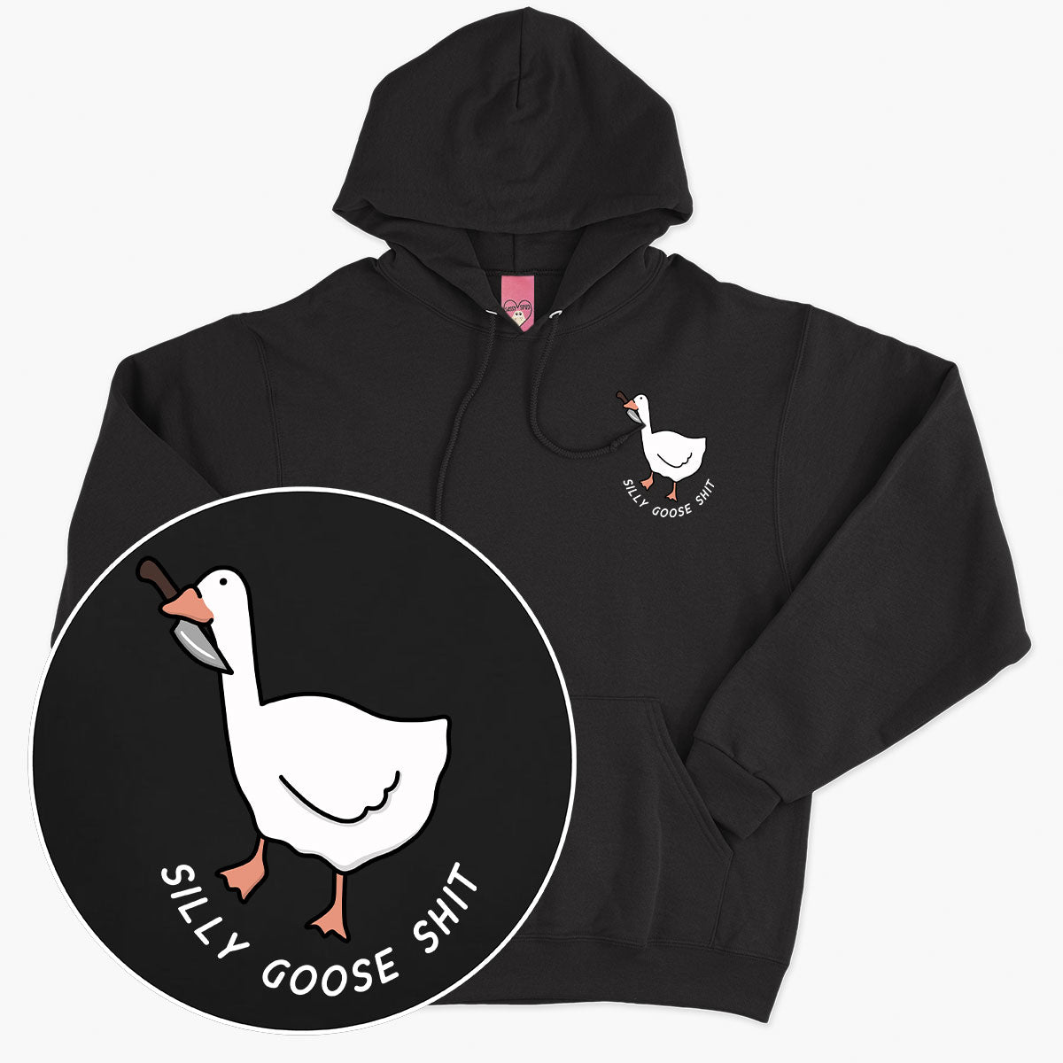 Silly Goose Sh*t Hoodie (Unisex)-Printed Clothing, Printed Hoodie, JH001-Sassy Spud