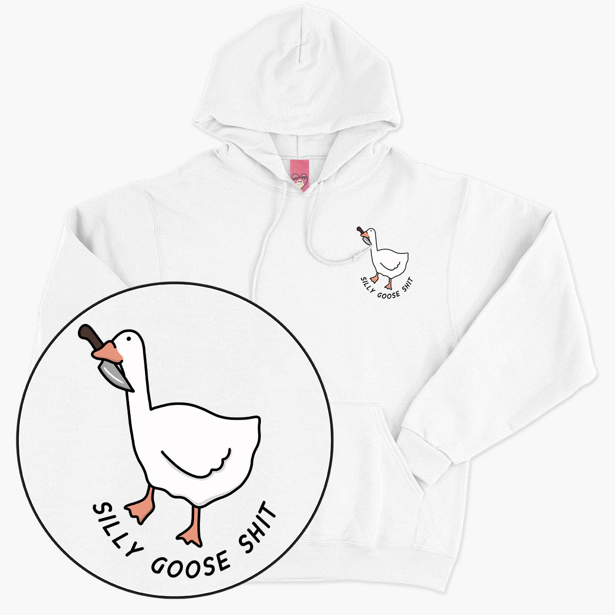Silly Goose Sh*t Hoodie (Unisex)-Printed Clothing, Printed Hoodie, JH001-Sassy Spud