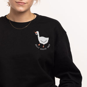 Silly Goose Sh*t Sweatshirt (Unisex)-Printed Clothing, Printed Sweatshirt, JH030-Sassy Spud