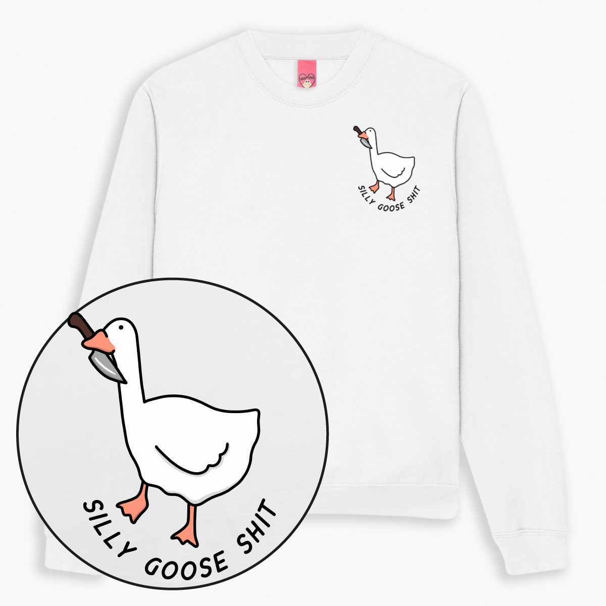 Silly Goose Sh*t Sweatshirt (Unisex)-Printed Clothing, Printed Sweatshirt, JH030-Sassy Spud