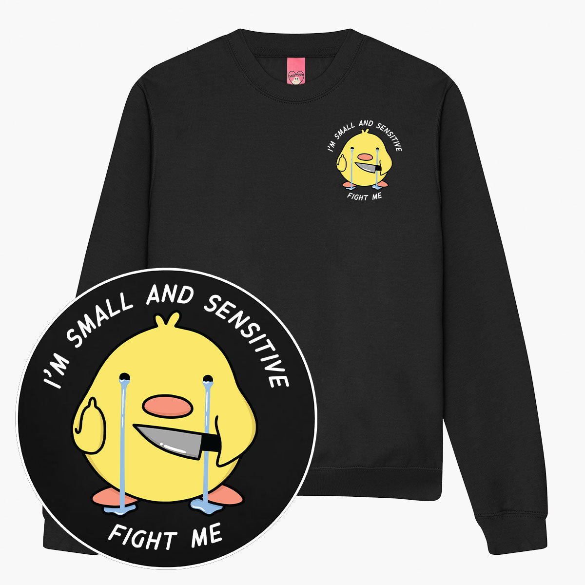 Small And Sensitive Sweatshirt (Unisex)-Printed Clothing, Printed Sweatshirt, JH030-Sassy Spud