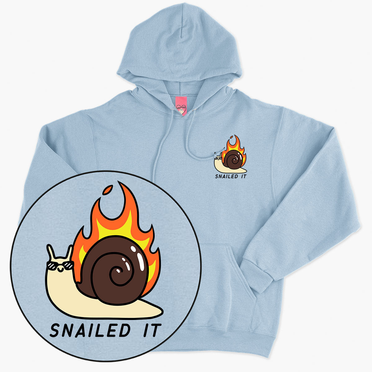 Snailed It Hoodie (Unisex)-Printed Clothing, Printed Hoodie, JH001-Sassy Spud