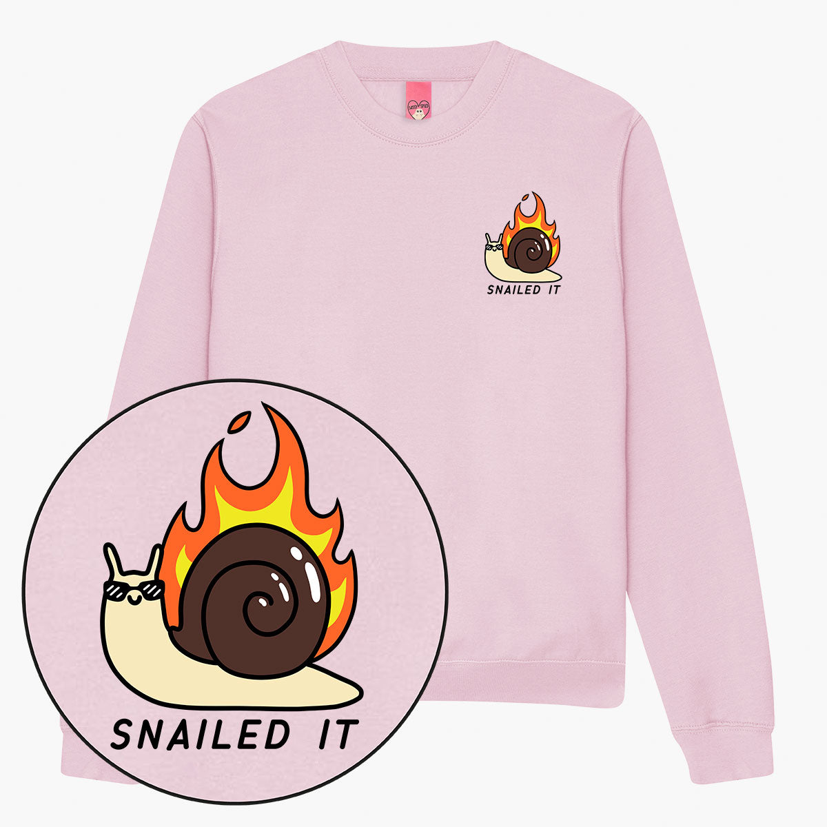 Snailed It Sweatshirt (Unisex)-Printed Clothing, Printed Sweatshirt, JH030-Sassy Spud