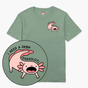 Snaxolotl T-Shirt (Unisex)-Printed Clothing, Printed T Shirt, EP01-Sassy Spud