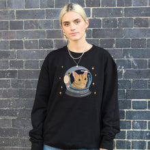 Laden Sie das Bild in den Galerie-Viewer, Space Cat Sweatshirt (Unisex)-Printed Clothing, Printed Sweatshirt, JH030-Sassy Spud