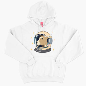 Space Dog Hoodie (Unisex)-Printed Clothing, Printed Hoodie, JH001-Sassy Spud
