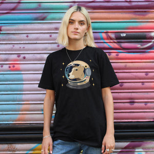 Space Dog T-Shirt (Unisex)-Printed Clothing, Printed T Shirt, EP01-Sassy Spud