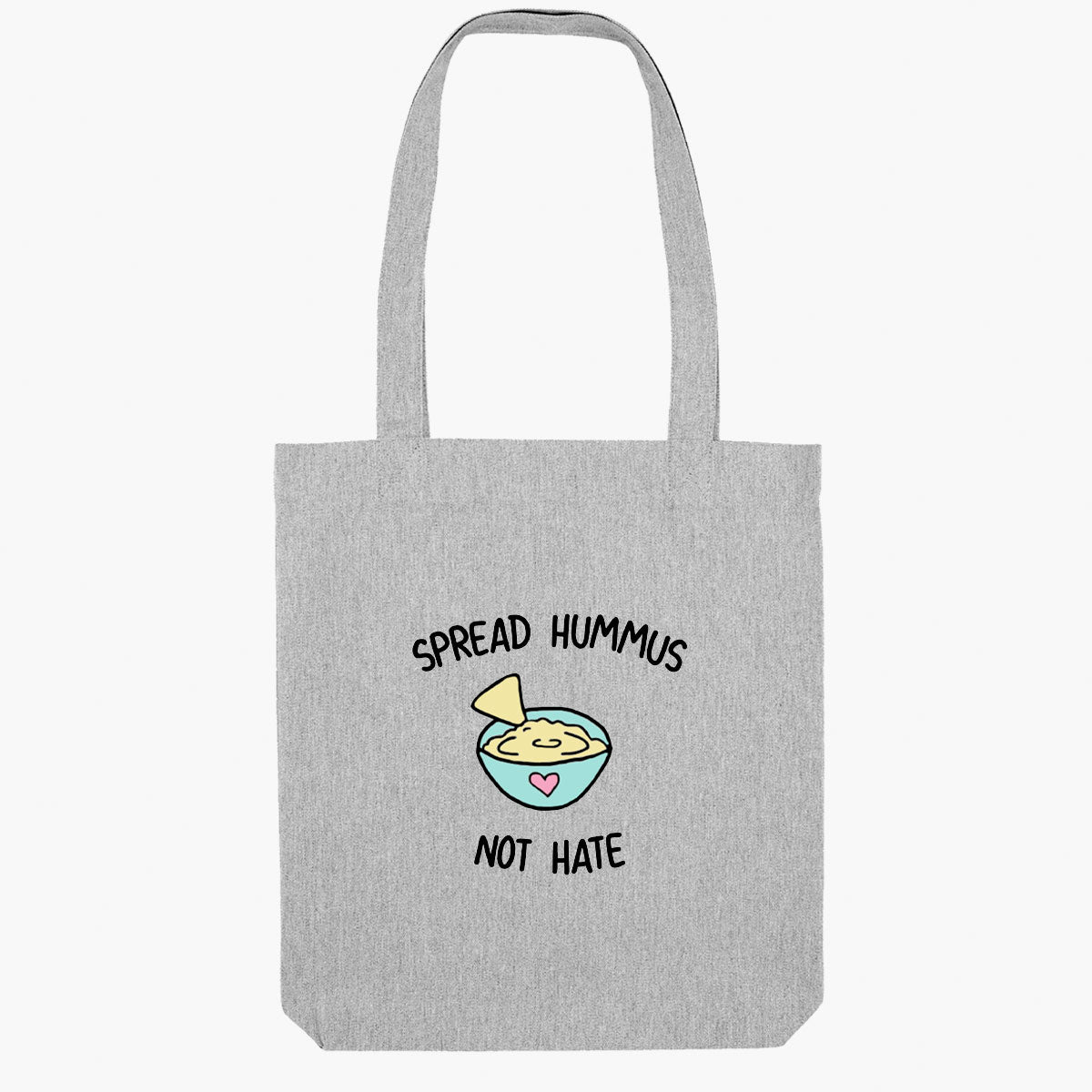 Spread Hummus Not Hate Tote Bag-Sassy Accessories, Sassy Gifts, Sassy Tote Bag, STAU760-Sassy Spud