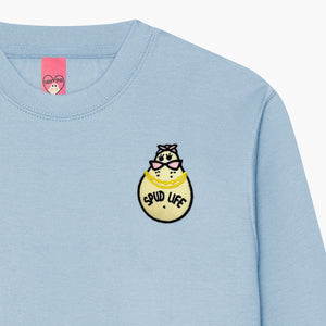 Spud Life Embroidered Sweatshirt (Unisex)-Embroidered Clothing, Embroidered Sweatshirt, JH030-Sassy Spud