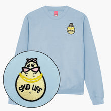 Laden Sie das Bild in den Galerie-Viewer, Spud Life Embroidered Sweatshirt (Unisex)-Embroidered Clothing, Embroidered Sweatshirt, JH030-Sassy Spud