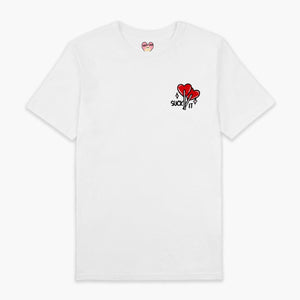 Suck It Lollipop Embroidered T-Shirt (Unisex)-Embroidered Clothing, Embroidered T Shirt, EP01-Sassy Spud