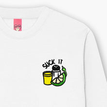 Load image into Gallery viewer, Suck It Tequila Embroidered Sweatshirt (Unisex)-Embroidered Clothing, Embroidered Sweatshirt, JH030-Sassy Spud