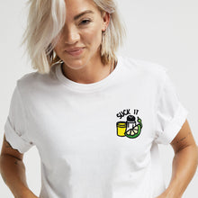 Load image into Gallery viewer, Suck It Tequila Embroidered T-Shirt (Unisex)-Embroidered Clothing, Embroidered T Shirt, EP01-Sassy Spud