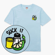 Afbeelding laden in Galerijviewer, Suck It Tequila Embroidered T-Shirt (Unisex)-Embroidered Clothing, Embroidered T Shirt, EP01-Sassy Spud