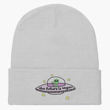 Load image into Gallery viewer, The Future Is Vegan Embroidered Beanie-Embroidered Clothing, Embroidered Beanie, BB45-Sassy Spud