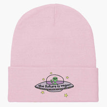 Afbeelding laden in Galerijviewer, The Future Is Vegan Embroidered Beanie-Embroidered Clothing, Embroidered Beanie, BB45-Sassy Spud