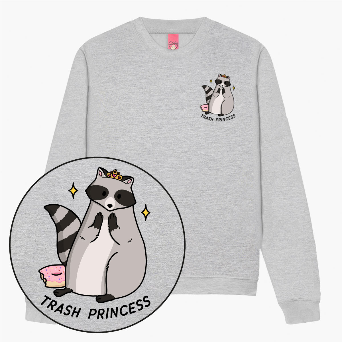 Trash Princess Sweatshirt (Unisex)-Printed Clothing, Printed Sweatshirt, JH030-Sassy Spud